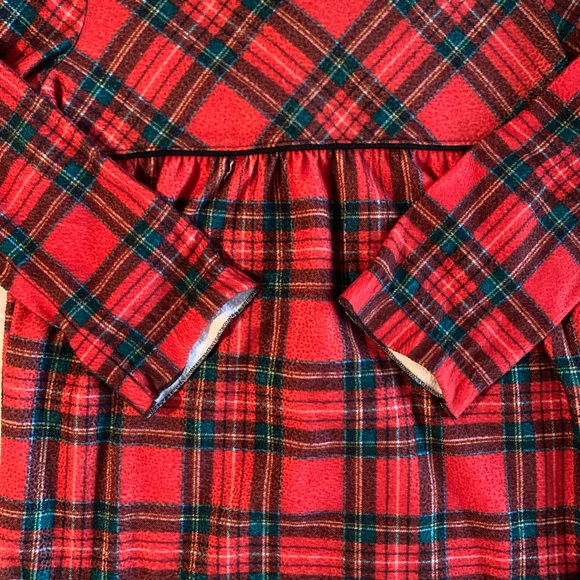 Christmas Holiday Season Pajama Nightgown Plaid Red & Green Festive Santa Winter - Picture 8 of 11